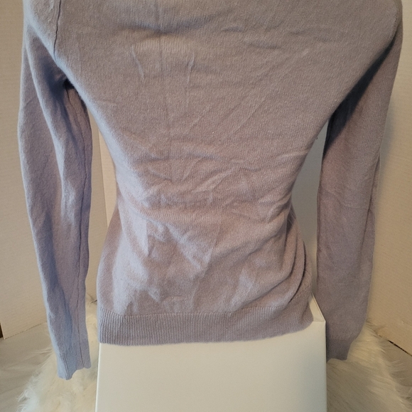 Cashmere 100% Lord & Taylor Baby Blue size PS - Picture 3 of 5